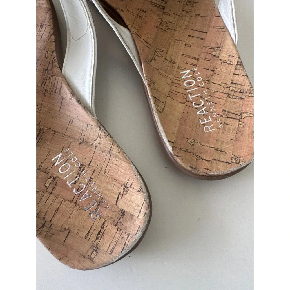 Women's Reaction Kenneth Cole Gazette Embellished Sandal‎ in White size 7
